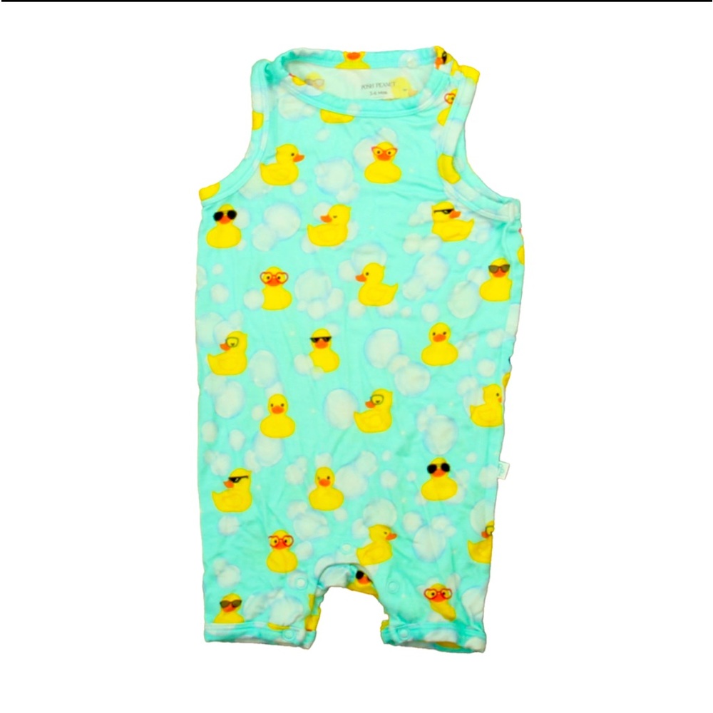 Posh Peanut Duck Romper 6-9 Months